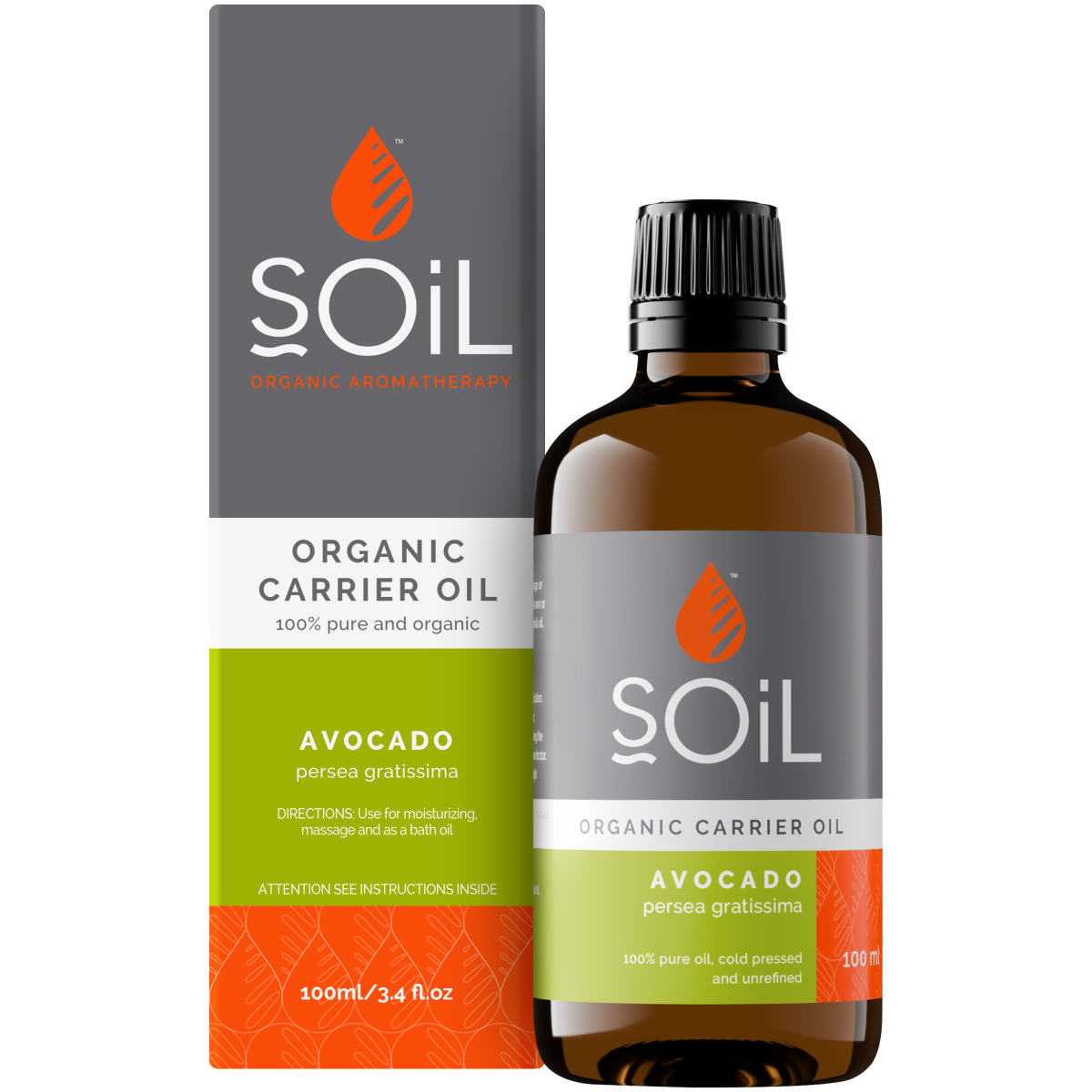 Organic Avocado Oil (Persia Grattissima) 100ml