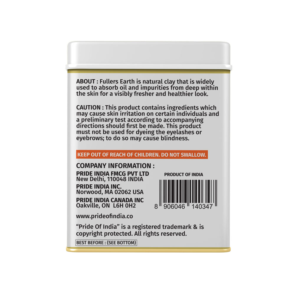 Face Glow- Fuller’s Earth w/ Sandalwood - 12 Individual Sachets of Multani Mitti (10 gm each)- Reusable Brush & Tray Included